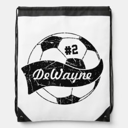 Personalisierter Name und Nummer des Fußballballte Sportbeutel