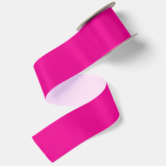 PERSONALISIERTER NAME UND TEXT HOT PINK SATINBAND