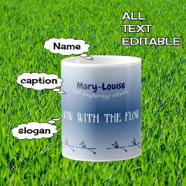 Personalisierter Name und Textreihenfolge Kaffeetasse