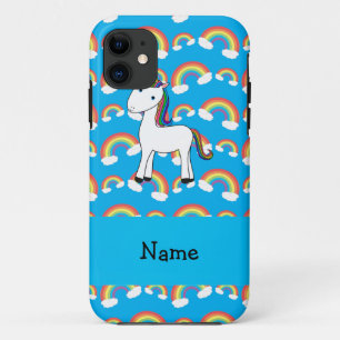 Personalisierter Name unicorblau Case-Mate iPhone Hülle