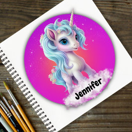 Personalisierter Name Unicorn Notizbuch