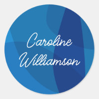 Personalisierter Name Vibrant Blue Gevor Abschluss