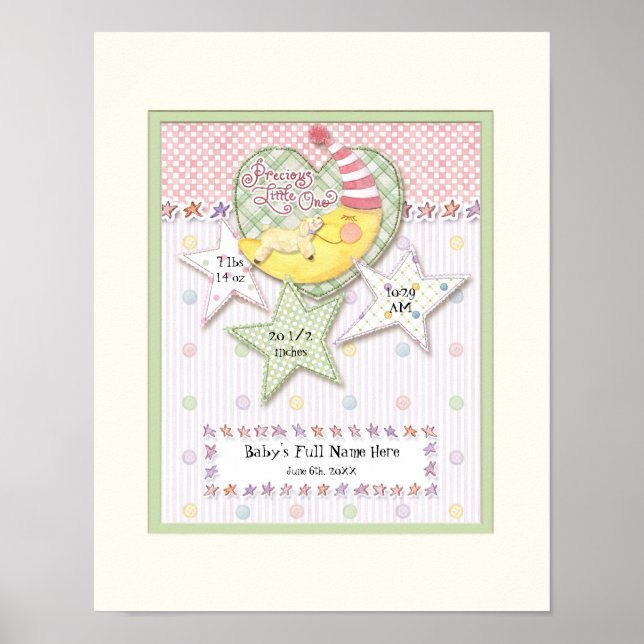 Personalisierter Name Wall Kinderzimmer Kunst für  Poster (Vorne)