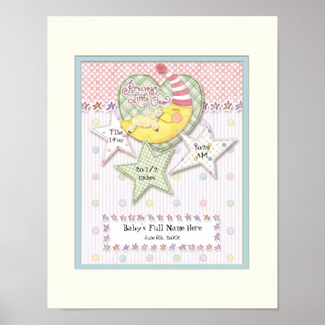 Personalisierter Name Wall Kinderzimmer Kunst für  Poster (Vorne)