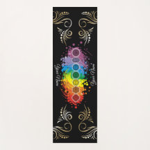 Personalisierter Name Wasserfarbe Aligned Chakras