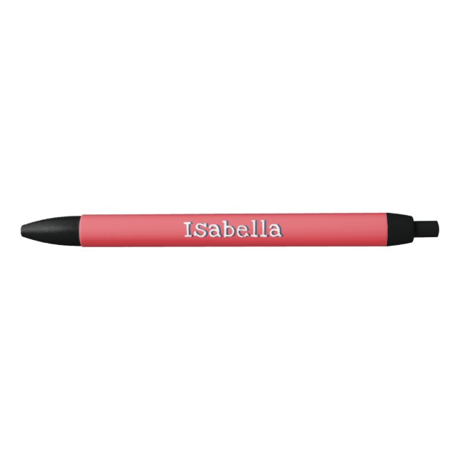 Personalisierter Name Watermelon Red Chic Trendy N Kugelschreiber (Vorderseite)