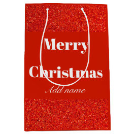 Personalisierter Name Weihnachtsgeschenk Tasche Mittlere Geschenktüte