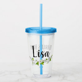 personalisierter Name/Weltbeste Tantentrommel Acryltrinkbecher