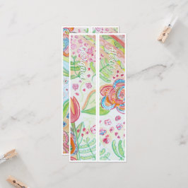 Personalisierter Name Whimsistische Blume Zwei Les