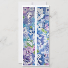 Personalisierter Name Whimsistische Blume Zwei Les