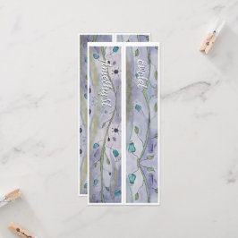 Personalisierter Name Whimsy Floral Zwei Lesezeich