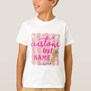 Personalisierter Name Zurück zur Schule Klasse T-Shirt