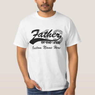 Personalisierter Namen-u. Jahr-Vater des T-Shirt