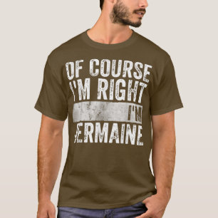 Personalisierter NameNatürlich im Recht im Jermain T-Shirt