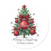 Personalisierter Namens-Christbaum Elegantes Gesch