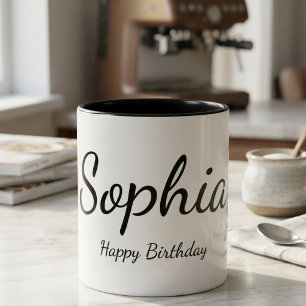 Personalisierter Namens-Geburtstagsbecher Benutzer Tasse