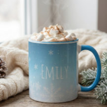 personalisierter Namens-Schneeflocken-Winter-Kalt-