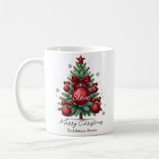 Personalisierter Namens-Weihnachtsbaum Elegantes G Kaffeetasse