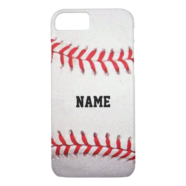 Personalisierter Namensbaseball iPhone 7 Fall Case-Mate iPhone Hülle (Rückseite)