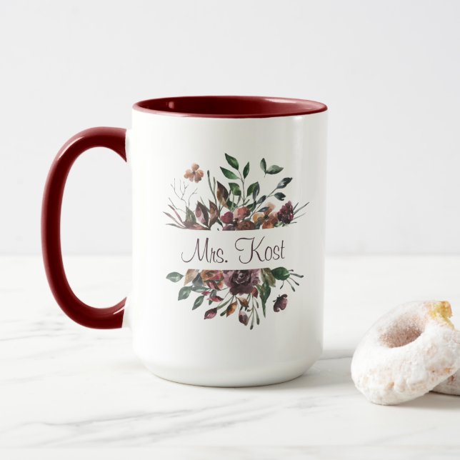 Personalisierter Namensbecher Tasse (Mit Donut)