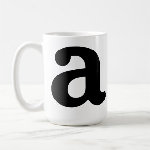 Personalisierter Namensinitial Buchstabe Stylisch Kaffeetasse