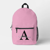 Personalisierter Namensmonogramm Rosa Hintergrund