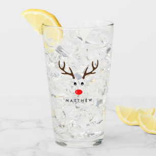 Personalisierter Namensren-Weihnachtsfeiertag Glas