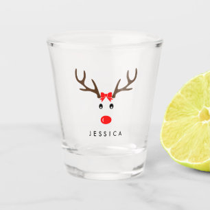 Personalisierter Namensren-Weihnachtsfeiertag Schnapsglas