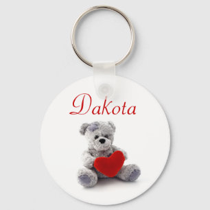 Personalisierter Namensschlüsselring - Teddy-Bär Schlüsselanhänger