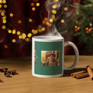 Personalisierter Namensvetter-Familienfoto- und Ja Kaffeetasse