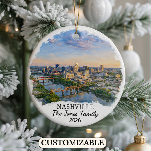 Personalisierter Nashville-Schmuck, Benutzerdefini Keramik Ornament