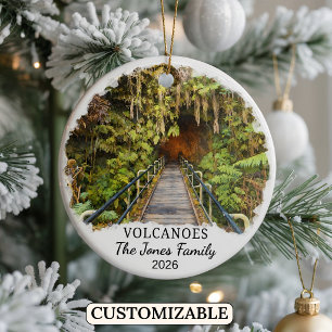 Personalisierter Nationalpark Hawaii-Vulkane Custo Keramik Ornament