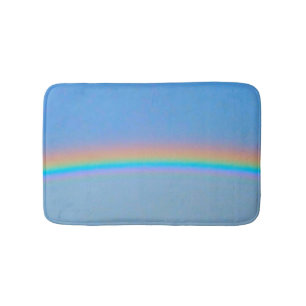 Personalisierter natürlicher Regenbogen Badematte