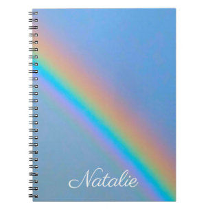 Personalisierter natürlicher Regenbogen Notizblock