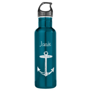 Personalisierter nautischer Anker Edelstahlflasche
