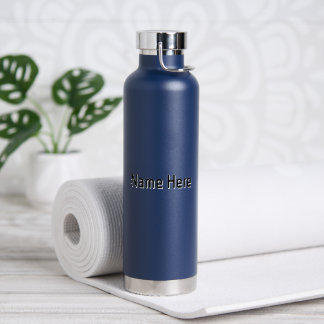 Personalisierter Navy Eleganter Look Büro Student Trinkflasche