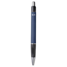 Personalisierter navyblauer Monogramm-Schreibstift