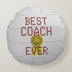 Personalisierter Netball-Ball Rundes Kissen