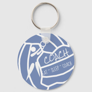Personalisierter Netball-Coach mit benutzerdefinie Schlüsselanhänger
