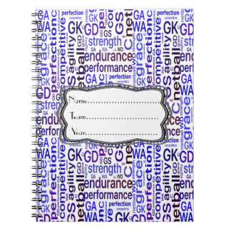 Personalisierter Netball-Zug Notizblock