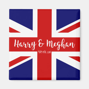 Personalisierter Netzteil  Königliche Hochzeit Magnet