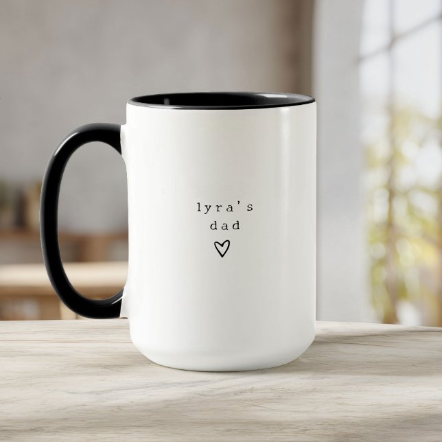Personalisierter neuer Vater  Süße erste Zeit Vate Tasse (Von Creator hochgeladen)
