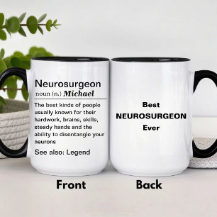 Personalisierter Neurochirurg Definition Tasse