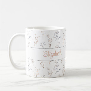 Personalisierter neutraler botanischer Namensbeche Kaffeetasse