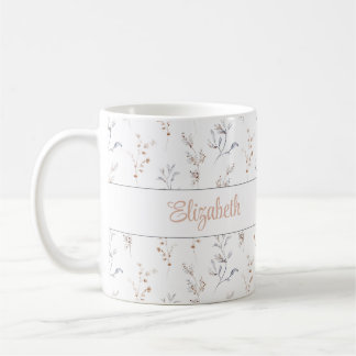 Personalisierter neutraler botanischer Namensbeche Kaffeetasse