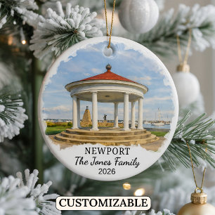 Personalisierter Newport-Schmuck, Benutzerdefinier Keramik Ornament