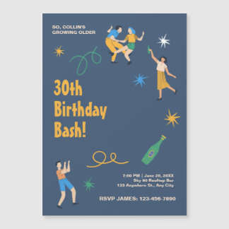 Personalisierter niedliche Geburtstag Magneteinladung