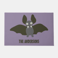 Personalisierter Niedlicher Bat Cartoon Smoky Lila