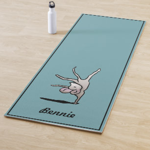 Personalisierter Niedlicher Cartoon Handstand Maus Yogamatte