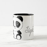 Personalisierter Niedlicher Cartoon Panda Bear Zweifarbige Tasse<br><div class="desc">Personalisieren Sie diesen großen Cartoon Panda Tasse! Gut zu schenken oder für sich selbst zu kaufen!</div>